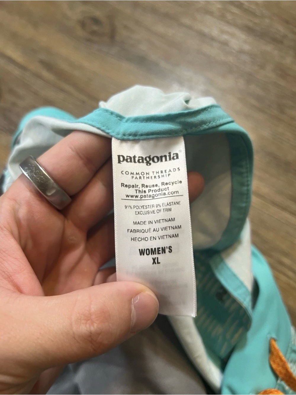 Patagonia Womens Nine Trails Short Size XL Athletic teal Stretch - Picture 6 of 11